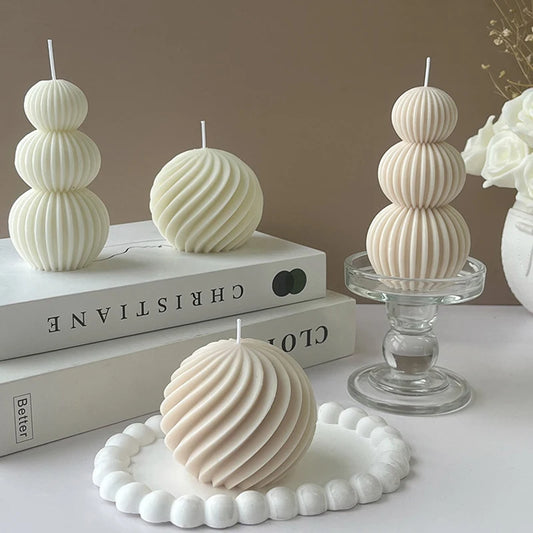 Celeste Wave Candle Parrafin Wax Candle