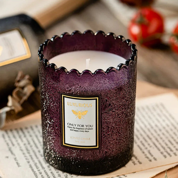 Amber Glow - Aurora Glass Collection